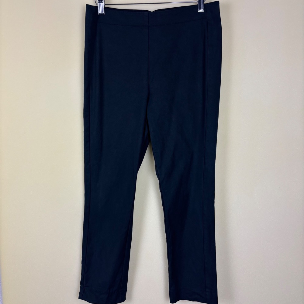 Anthropologie The Essential Skinny Women Pants SX 8 Black Stretch Career Minimal